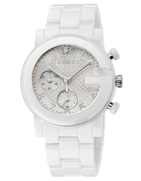 gucci white womens watch
